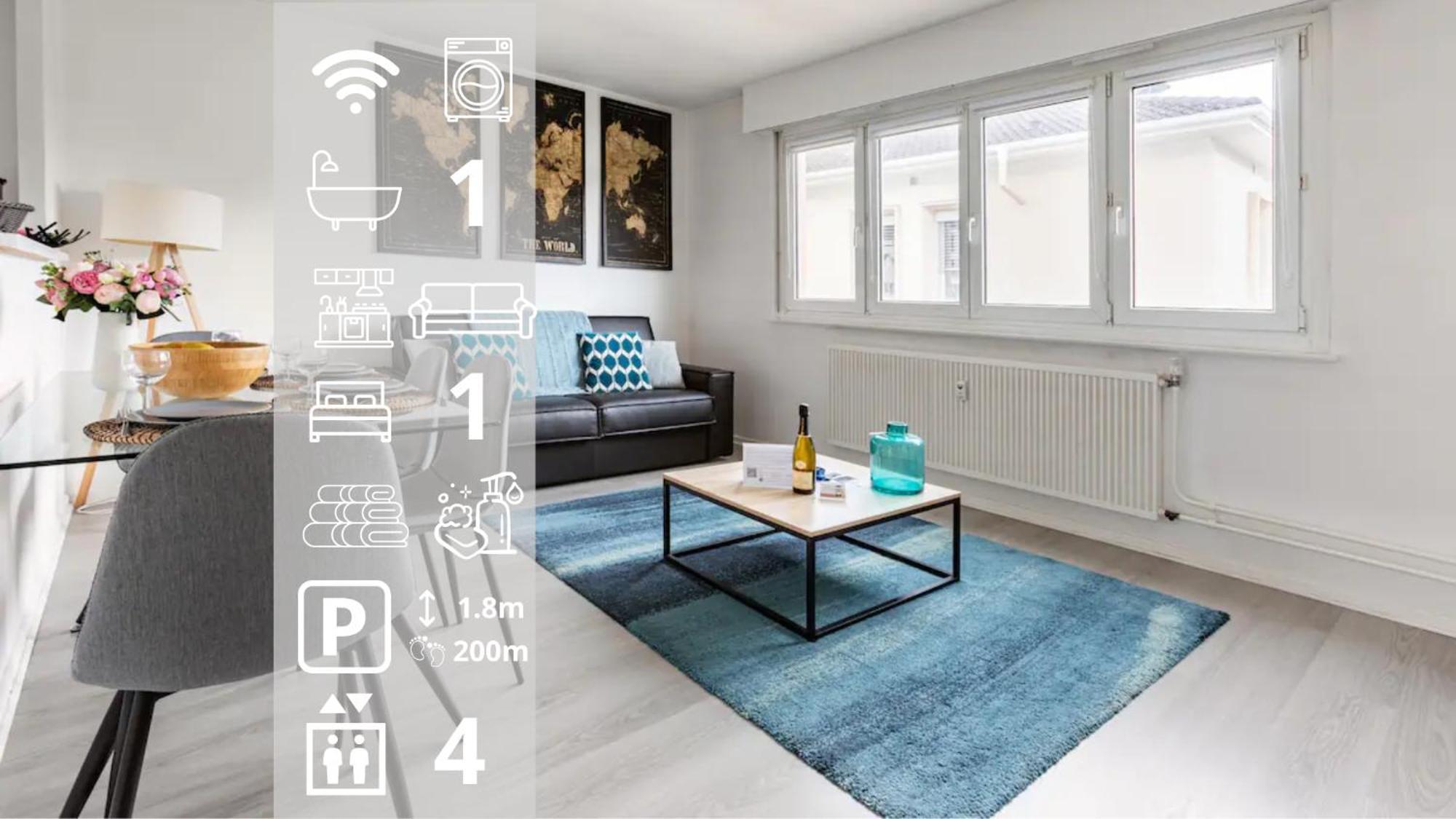 Apartmán L'Etoile Du Nord - 1 Parking Gratuit Colmar Exteriér fotografie
